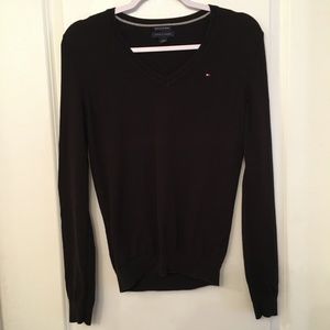 Tommy Hilfiger black long sleeves v neck sweater